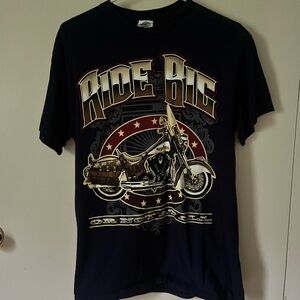 Ride Big Graphic T-Shirt - Black medium